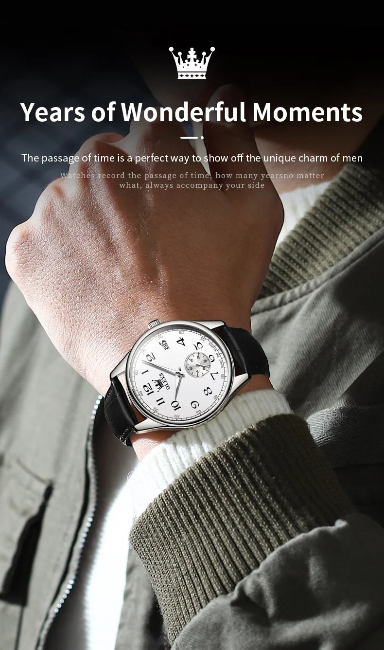 Olevs Leather Strap WaterproofQuartz Watch for Men - Premium Watches from Zeppelin - Just $40! Shop now at Dressmycell.com Olevs Leather Strap WaterproofQuartz Watch for Men - Premium Watches from Zeppelin - Just $40! Shop now at Dressmycell.com